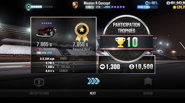 CSR2 | Porsche Mission R Concept  | Tournament tune | restricted 2000 EP | 7.858 |