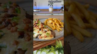 Contra filé com molho de queijo e bacon 🥩🔥 #fypage #receitas #receitafacies #receita #food #fyp