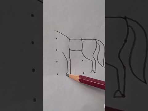 Easy horse drawing🐎🐎...