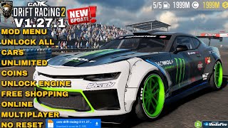 Mod Menu CarX Drift Racing 2 V1.25.1 Gameplay No Reset bisa Main  Multiplayer Online Room 