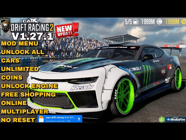 CarX Drift Racing 2 Mod Menu V1.27.1 No Reset Online Multiplayer Free  Shopping Gameplay 