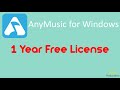 Free license  anymusic for windows