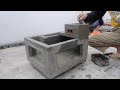 Ideas Creative With Cement - Casting a Cement Aquarium From Styrofoam and Cement at Home