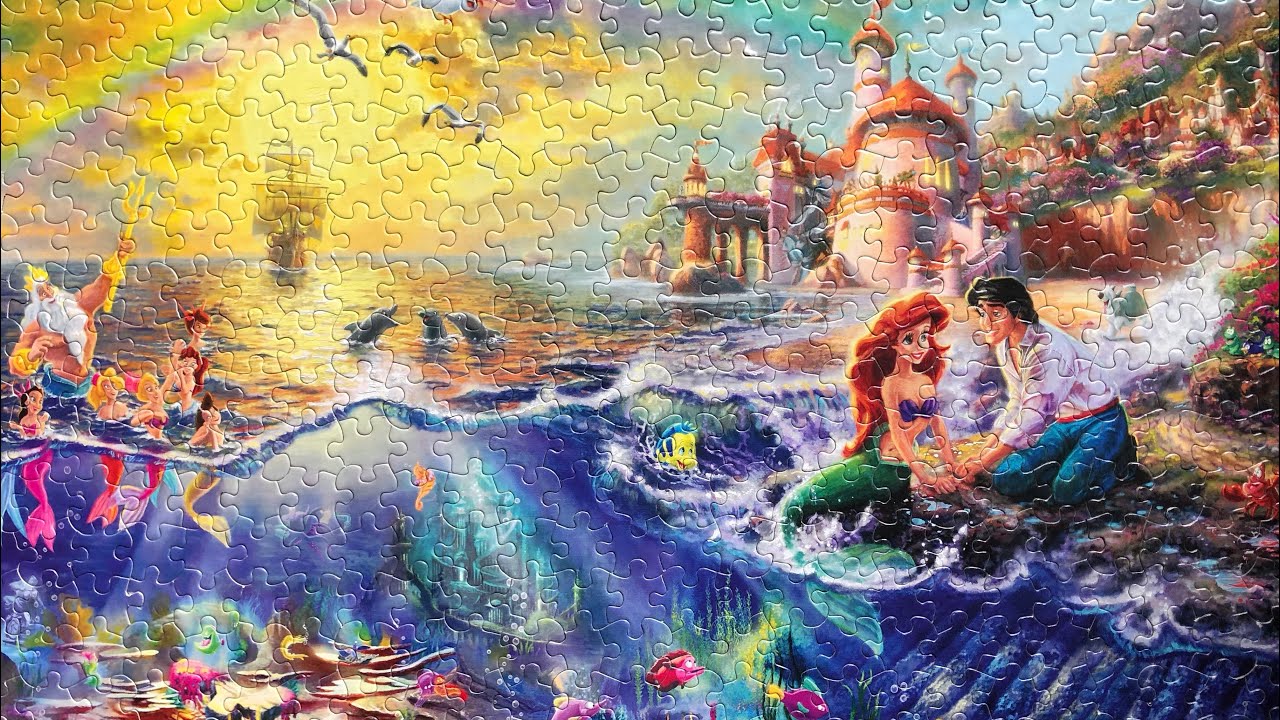 Jigsaw Puzzle | Disney The Little Mermaid | Thomas Kinkade