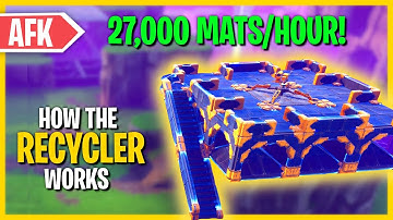AFK Compact Mat Grinder & How Recyling Works | Fortnite: Save the World