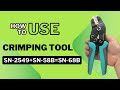 Hanrro SN-68B=SN58B+SN2549 Perfect Crimp Tools For Dupont , JST , MOLEX AMON Terminals