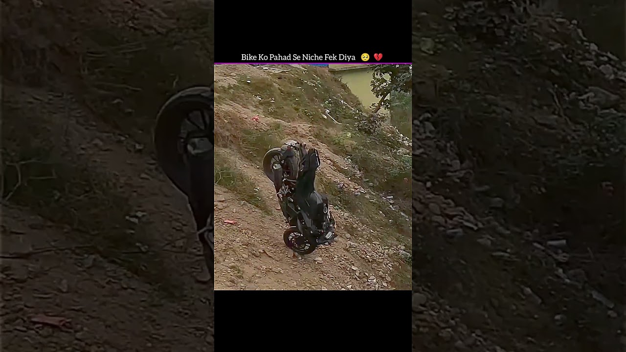 Bike Ko Pahad Se Feka Yaar 💔🥹#motovlog #viral #ytshorts #crash #dreambike #emotional #rider #reels