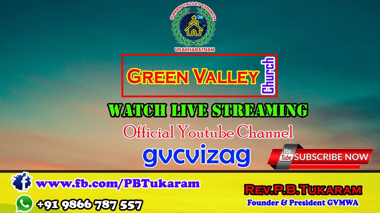 GREEN VALLEY CHURCH SUNDAY_SERVICE 16 FEB 2020 YouTube