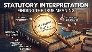 Introduction to Statutory Interpretation course ( The correct meaning of a legialstion) .