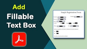 How to add a fillable text box in pdf with Adobe Acrobat Pro DC