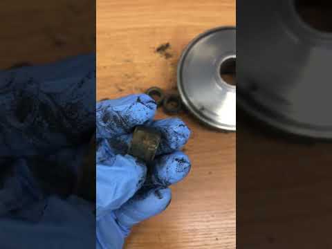 Worn variator rollers