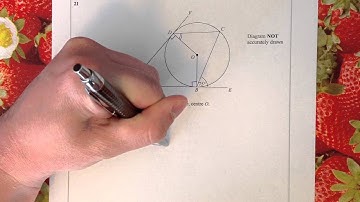 Question 21 June 2014 non-calc CIRCLE THEOREMS