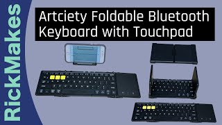 Artciety Foldable Bluetooth Keyboard with Touchpad