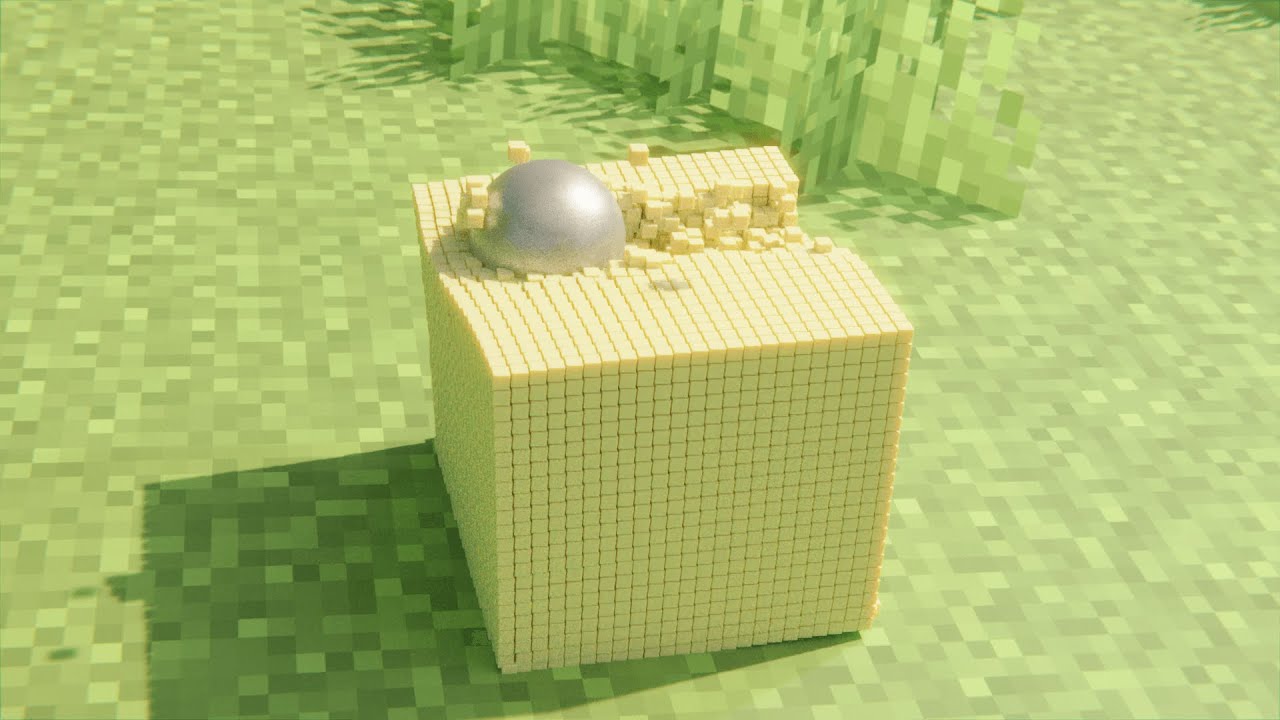Minecraft Sand Block Destruction [with Realistic Physics] - YouTube