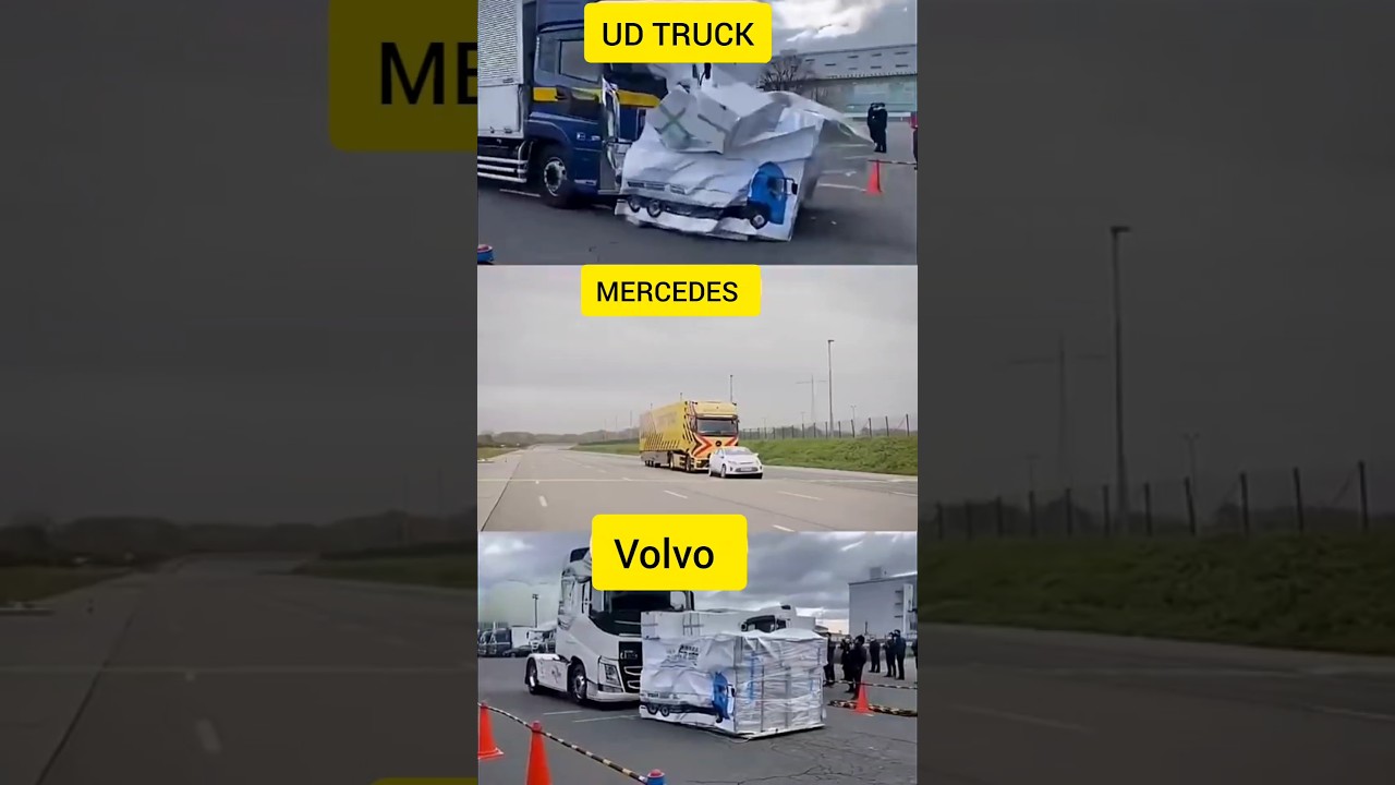 Truck Emergency Braking Test: 