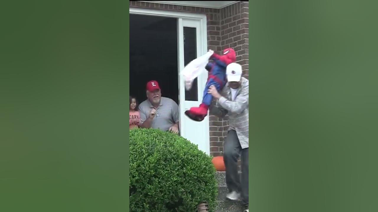 Fake kid goes trick or treating YouTube