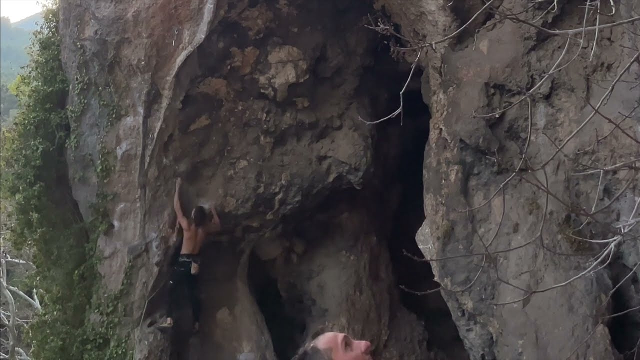 Three happy three friends 7c onsight Geyikbayiri Antalya climbing