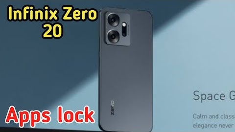 Apps Lock Setting In Infinix Zero 20 , ,Infinix Zero 20 ,  Mein App Lock Kaise Set Karen