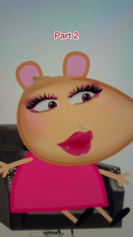 Mandy Mouse Baddie Transformation (2/2) 💅🏼✨ #makeup #peppapig #art