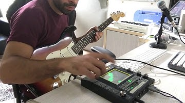 Improvisation with Korg Kaossilator Pro and Electric Guitar (High quality audio)