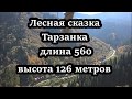 Горный курорт "Лесная сказка". Трос над ущельем/Тарзанка 560 метров. Высота 126 метров