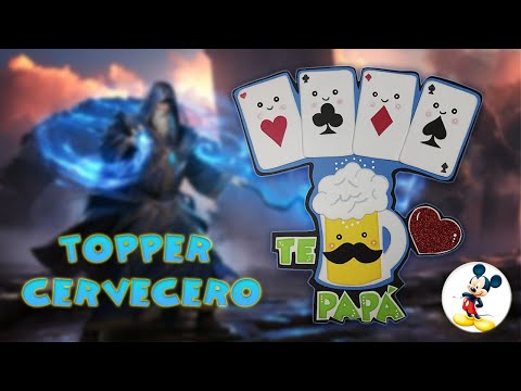 TOPPER CERVECERO EN FOAMI O GOMA EVA – MOLDES GRATIS