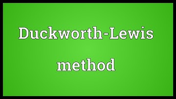 Duckworth-Lewis method Meaning