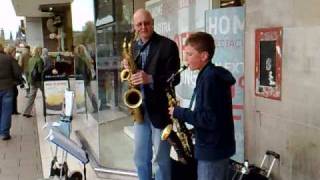 Sonny Rollins "Tenor Madness" performed by Saxobones busking in Princes St, Edinburgh chords