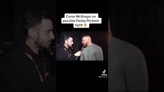 Conor McGregor vs Paddy Pimblett 🤯 McGregor gives me his thoughts on the Baddy🔥