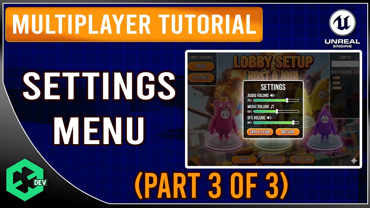UE5 Settings Menu Tutorial (Graphics and Audio) - YouTube