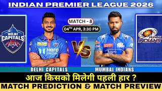 Delhi Capitals vs Mumbai Indians 8th Prediction | DC vs MI Match Prediction #IPL2026 screenshot 1
