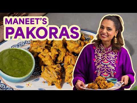 How to Make Maneet Chauhans Onion and Spinach Pakoras 