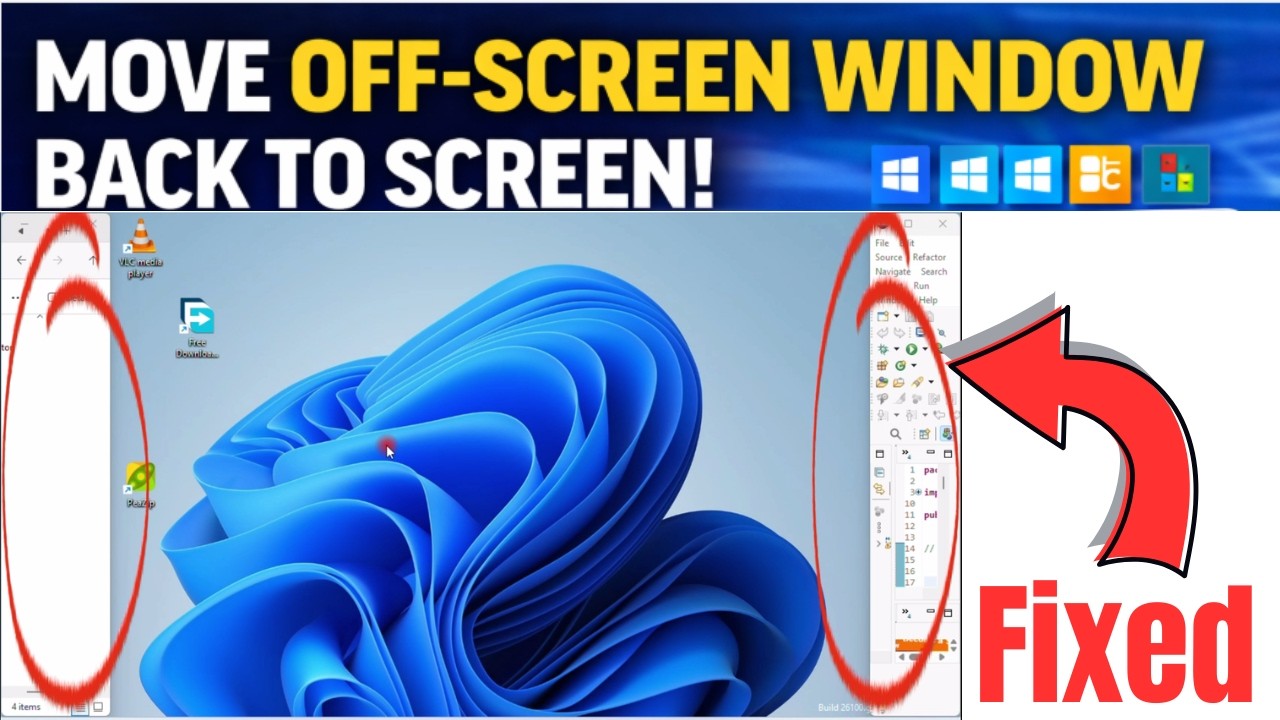 How to Move an Off-Screen Window Back to Screen in Windows 11/10/8/7 ...