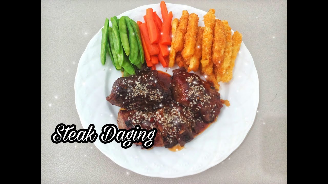 Resep Steak Daging Saus Barbeque Ala Rumahan 🥓🥩