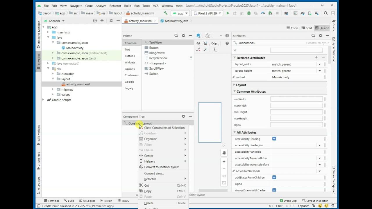 Convert to LinearLayout - YouTube