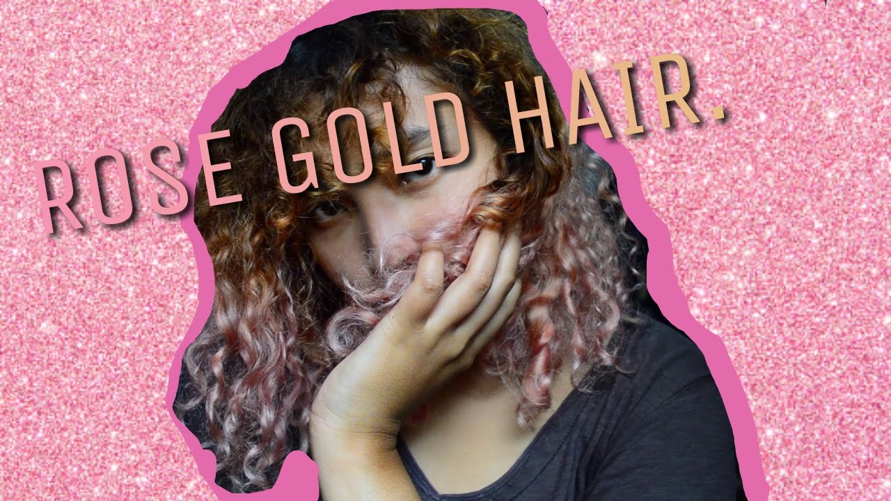  RAMBUT  ROSE  GOLD  PAKAI PEWARNA MAKANAN YouTube