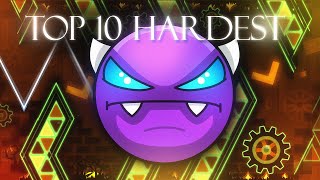 The Top 10 Hardest Easy Demons in Geometry Dash! (SHOWCASE)