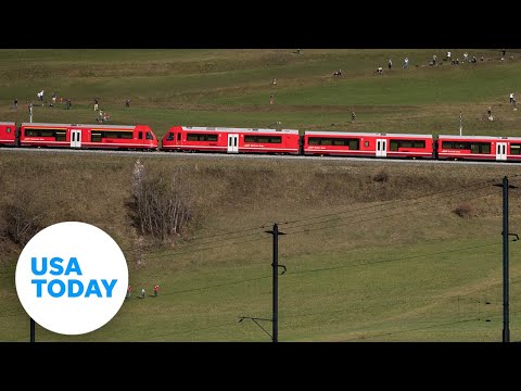 Swiss train is longest passenger train after trip through the Alps | USA TODAY