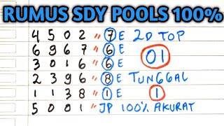 PREDIKSI SDY POOLS HARI INI 16 JULI 2025 | BOCORAN SIDNEY HARI INI | RUMUS KEPALA EKOR JITU