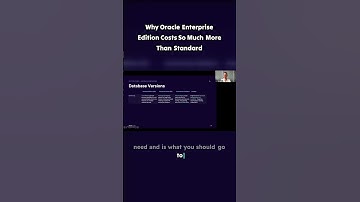 Why Oracle Enterprise Edition Costs So Much More Than Standard