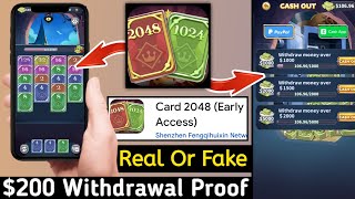 Card 2048 app withdrawal | Card 2048 app payment proof | Card 2048 legit or scam | Card 2048 game