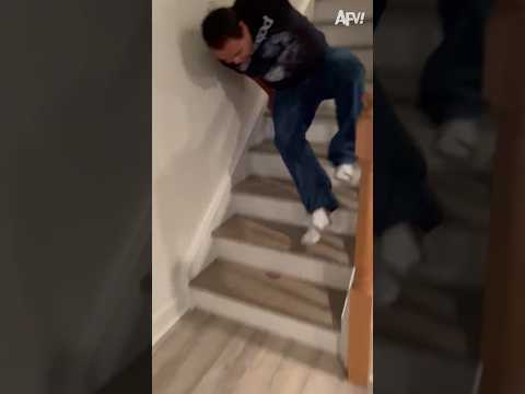 I'll take the stairs... ? #funny #afvfam #funnyvideos #faills