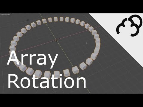 Blender 2.8 Array Modifier Rotate