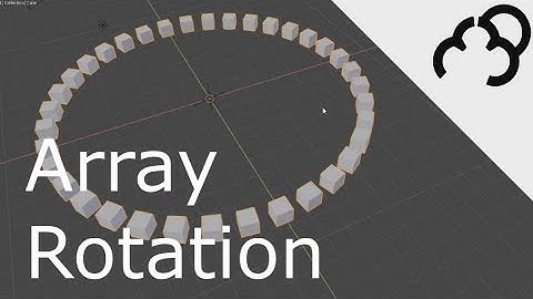 Blender 2.8 Array Modifier Rotate