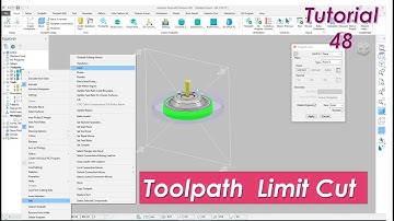 Autodesk powermill 2020 Toolpath Limit cut tutorial | powermill Toolpath Editing Limit in  tutorial