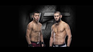 Битвы взглядов UFC 267  |   Хамзат Чимаев - Ли Цзинлян  #Shorts