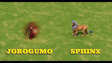 Age of Mythology  Retold Jorogumo vs Sphinx