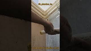 Terrace CPVC pipeline setup 🛠😧 #viral #shorts #short #viralvideo #contractor #plumbing #worldplu