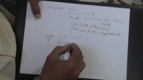 recursive functions in C part- 2( fibonacci number)