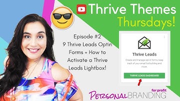 9 Thrive Leads Optin Forms + How to Activate a Thrive Themes Lightbox